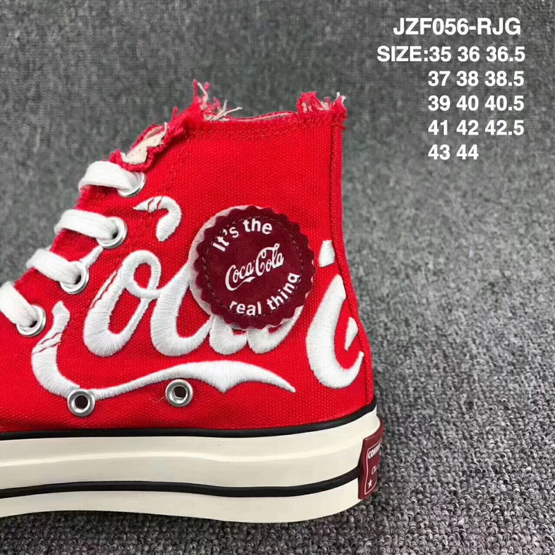 Authentic  KITH x Coca-Cola x CONVERSE Chuck Taylor 1970s Red